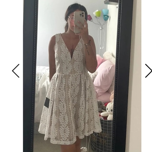 Lulu's White Lace Dress - Picture 9 of 16
